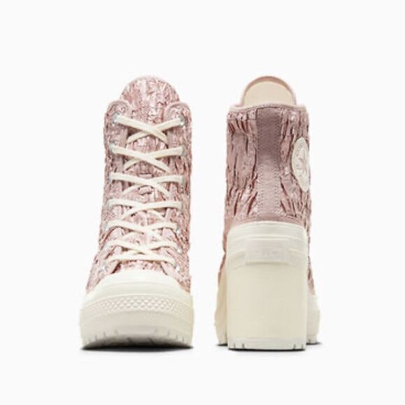 Chuck 70 De Luxe Heel Satin Hightop Boots Shoes Sneakers Size 12.5 - Picture 13 of 16